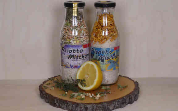 Risotto Zitrone und Kürbis